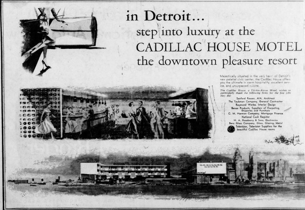 Cadillac House Motel - Oct 1960 Ad